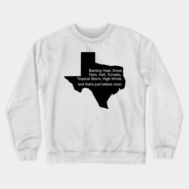 Texas Weather Crewneck Sweatshirt by LED Graphix